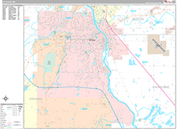 St. Cloud Wall Map Premium Style 2026